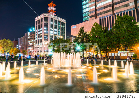 "Hokkaido" Fountain of Sapporo Odori Park 32941783