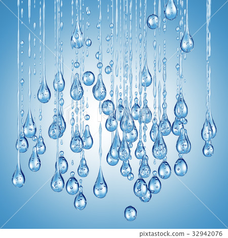 3D detailed illustration of a drop of water. 3D detailed illustration of a drop of water. 32942076