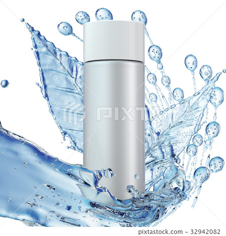 Design cosmetics product advertising in water Design cosmetics product advertising in water 32942082
