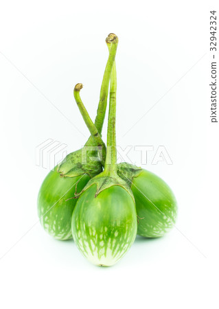 Thai eggplant isolated on white background. 32942324