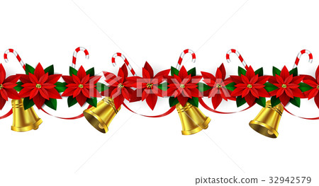 Seamless Christmas borders 32942579