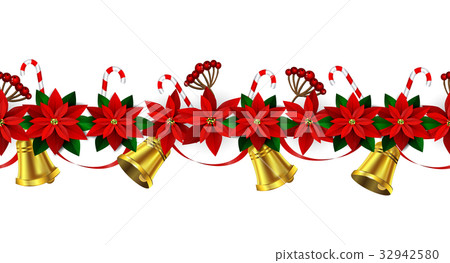 Seamless Christmas borders 32942580