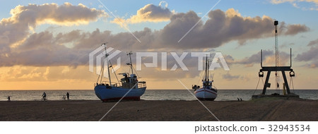 Summer evening at the Slettestrand 32943534