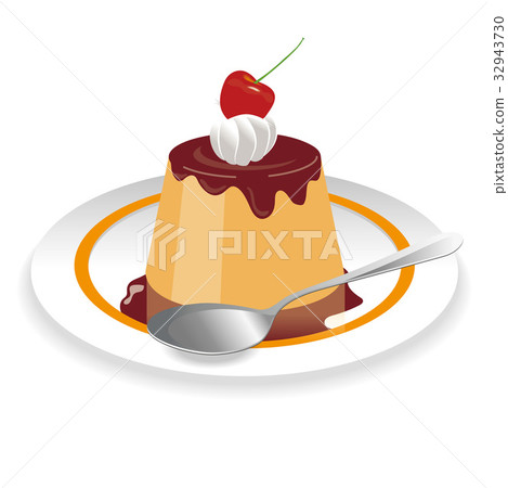 布丁的逗人喜愛的例證 32943730