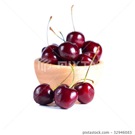 Cherry isolated on white background Cherry isolated on white background 32946083