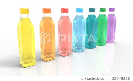 Colorful juice plastic bottle 32949258
