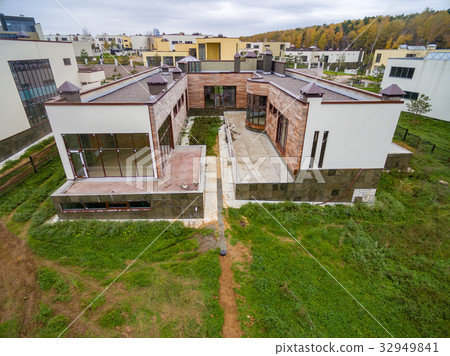 Modern country houses under construction 32949841