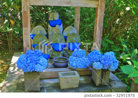 Hydrangea Jizo in Meitsuki-in 32951978