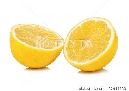Half of Lemon isolated on white background 32953330
