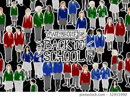 Vector students set - Stock Illustration [32953990] - PIXTA