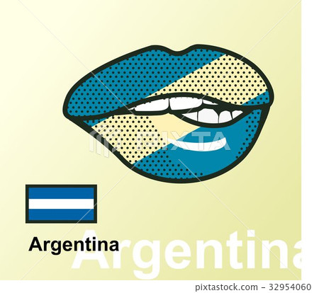Lips with national flag Lips with national flag 32954060