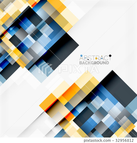 Abstract blocks template design background, simple-插圖素材 [32956812 ...