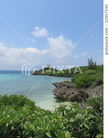 海洋(從宮古島海洋公園長廊觀看) 海洋(從宮古島海洋公園長廊觀看) 32957340