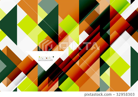 Triangle pattern design background - Stock Illustration [32958303] - PIXTA