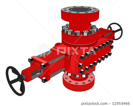 Blowout preventer. Vector 32958466