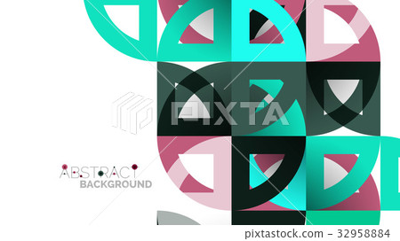 Business presentation geometric template 32958884