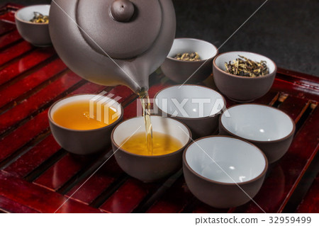 Chinese tea set Chinese tea set of beauty and health 32959499