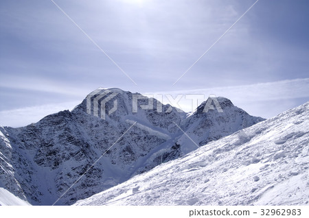 Ski slope of mount Cheget 32962983