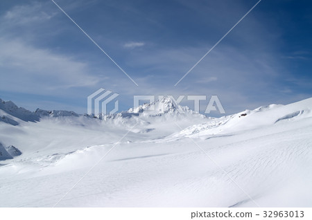 Ski resort. Slope of Elbrus Ski resort. Slope of Elbrus 32963013