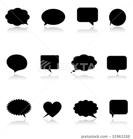 Speech bubble icons Speech bubble icons 32963288