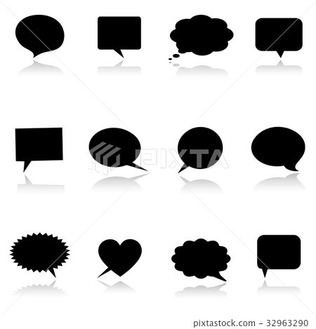 Speech bubble icons Speech bubble icons 32963290