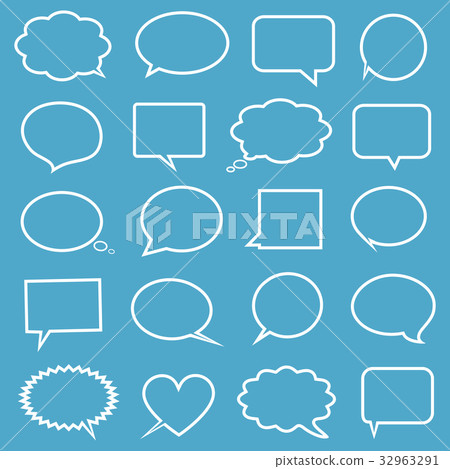 Collection of comic style speech bubbles 32963291