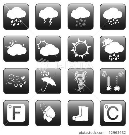 Weather Icons, Web Buttons Weather Icons, Web Buttons 32963682