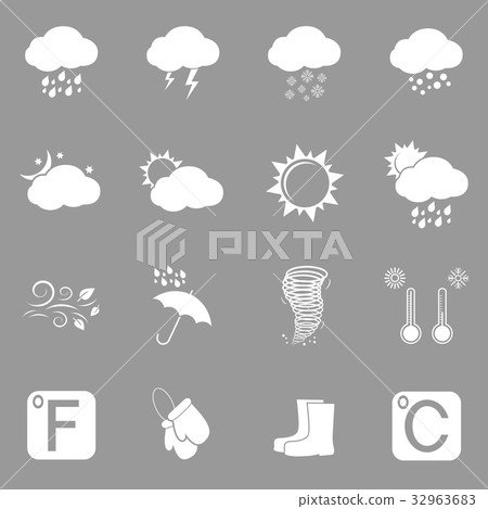 Vector weather icons Vector weather icons 32963683