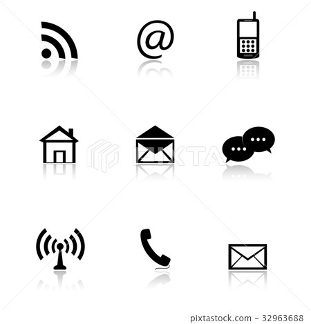 Contact icons set Contact icons set 32963688