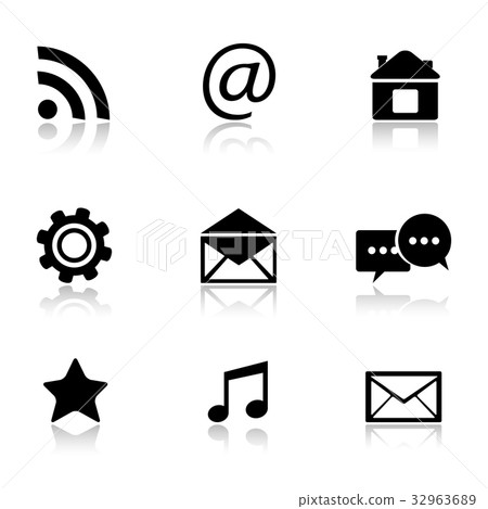 Contact icons set Contact icons set 32963689