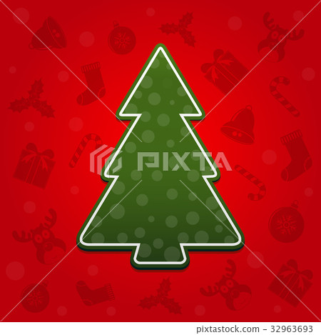 Christmas tree vector background Christmas tree vector background 32963693