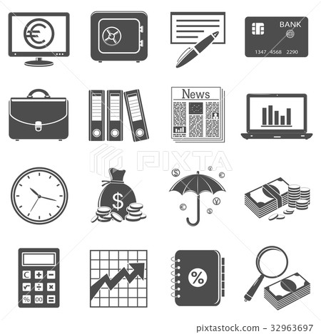 Finance and business icons Finance and business icons 32963697