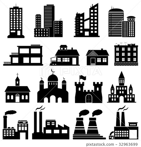 Building Icons Set Building Icons Set 32963699