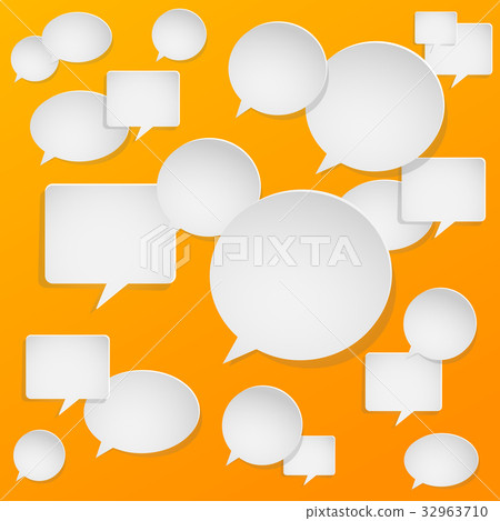Background with speech bubbles 32963710