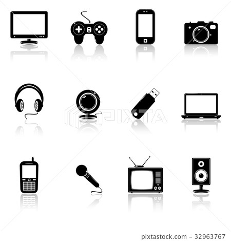 Technology icons 32963767