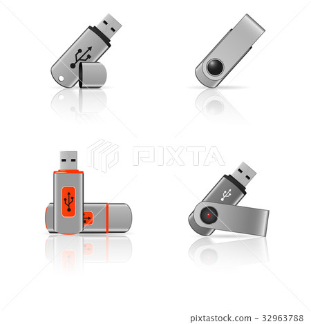 Flash drives icons Flash drives icons 32963788