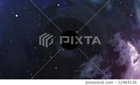 Huge black dot with dark antimatter in the center Huge black dot with dark antimatter in the center 32964136