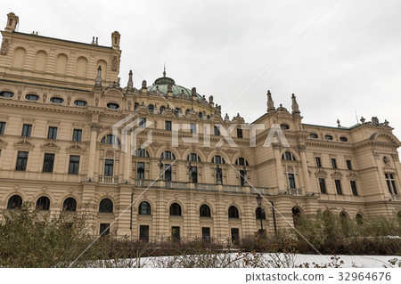 Theater in the Old Town of Krakow, Poland. 32964676
