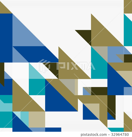 Triangle pattern design background - Stock Illustration [32964780] - PIXTA