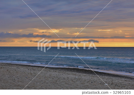 Sunset at the Jammerbugten, Denmark. 32965103