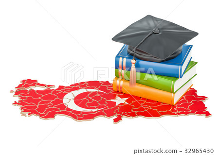 Education in Turkey concept, 3D rendering 32965430