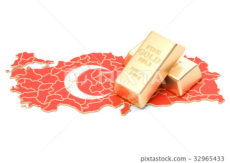 Foreign-exchange reserves of Turkey concept Foreign-exchange reserves of Turkey concept 32965433