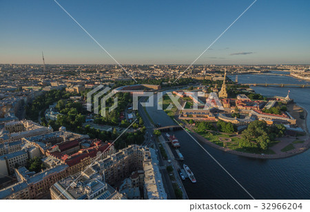 Aerial view of Peter and Paul Fortress Aerial view of Peter and Paul Fortress 32966204