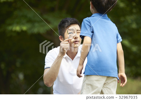 Dad, Son, Family Dad, Son, Family 32967035