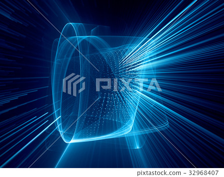 Abstract computer graphics background element - Stock Illustration ...