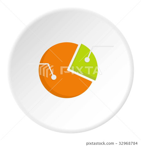 Colorful pie graphic chart icon circle - Stock Illustration [32968784 ...
