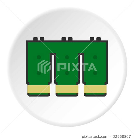 Electronic circuit board icon circle 32968867