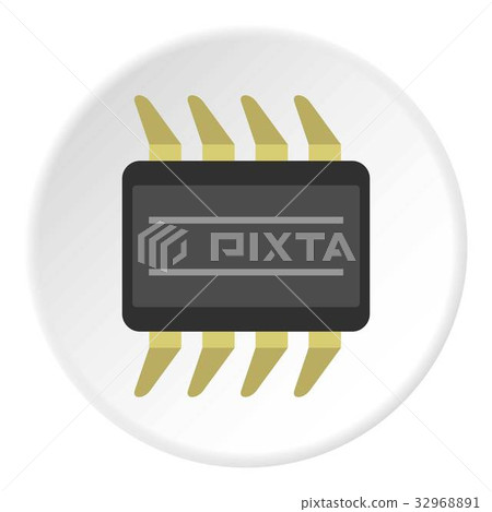 CPU icon circle CPU icon circle 32968891
