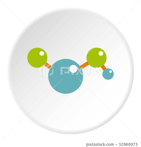 Molecules icon circle 32968973