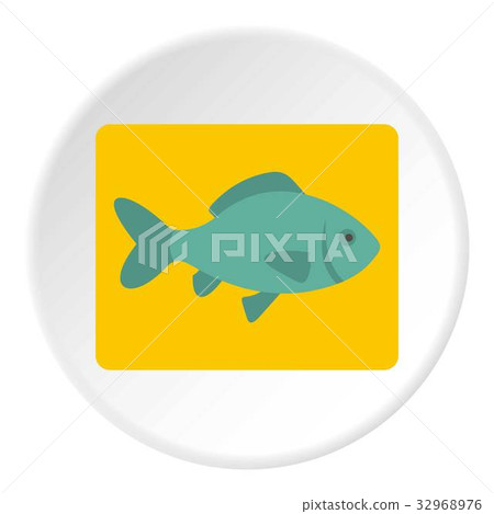 Fresh raw fish icon circle - Stock Illustration [32968976] - PIXTA